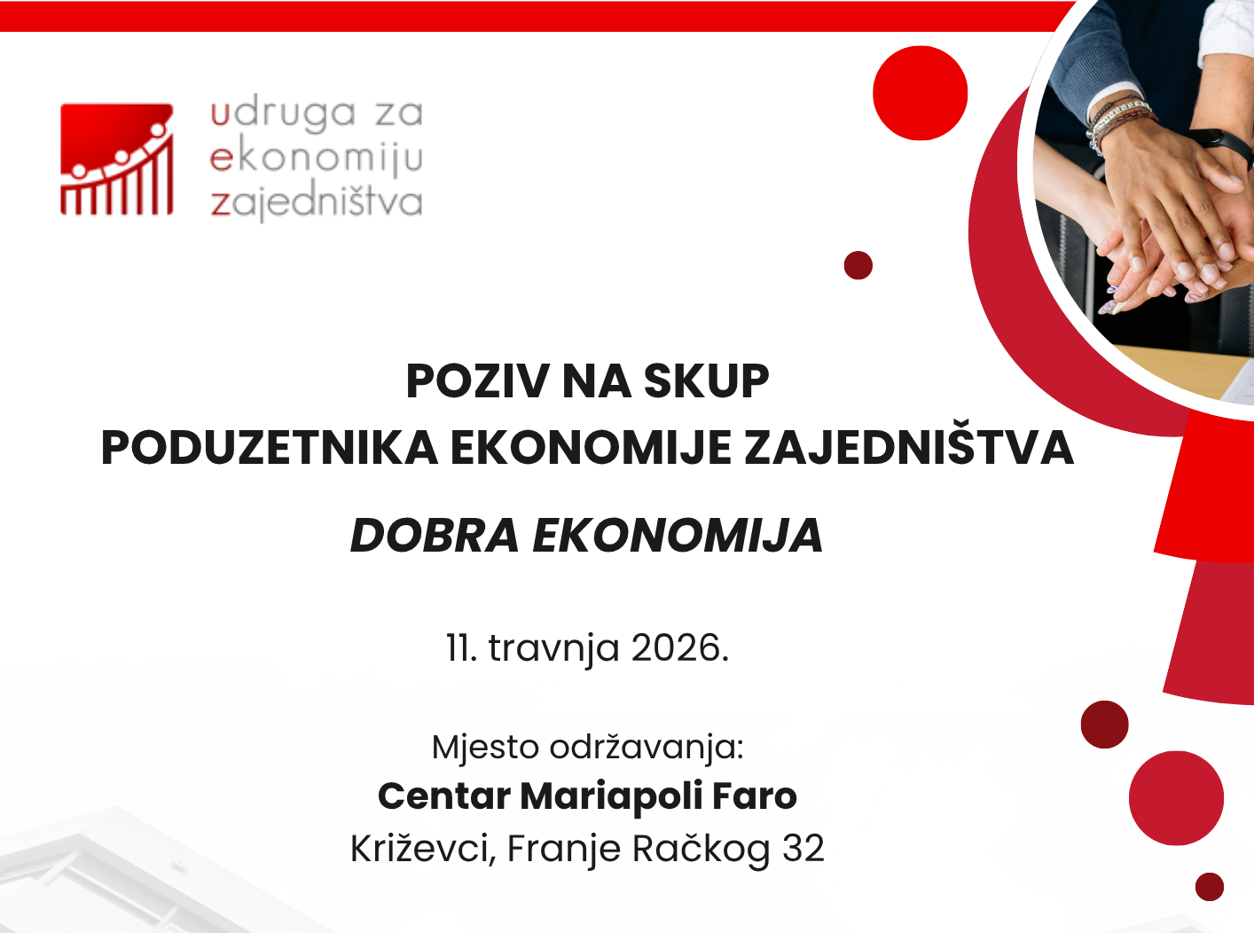 Dobra ekonomija: susret poduzetnika Ekonomije zajedništva u Križevcima